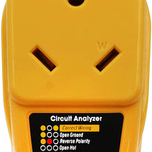 55310 Adapter Circuit Analyzer with Integrated Surge Protection，30 Amp Male to 30 Amp Female Wiring RV Trailer，with Indicator Lights