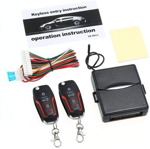 KKmoon 5Pcs Car Alarm Systems, Auto Keyless Entry System with Remote Control Door Lock, Auto Remote Central Locking Kit