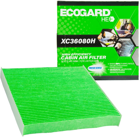 ECOGARD XC36080H Upgraded High Efficiency Cabin Air Filter with Baking Soda Honda Civic, V, Fit, HR, Odyssey, Insight, CR-Z, Clarity | Acura RDX