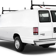 Vantech Steel H1 Rack 2 Bar System for a Ford Econoline 1992-On Black