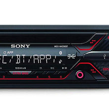 Sony MEX-N4200BT Single-Din in-Dash Built-in Bluetooth CD / MP3, AM/FM Front USB, Auxiliary, Pandora, Spotify, iHeartRadio, iPod / iPhone and Android Controls Car Stereo Receiver (Renewed)