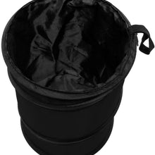 FH Group FH1120BLACK Auto Car Trash Can Portable Collapsible Car Trash Can Waterproof Garbage Container Small, Black Color