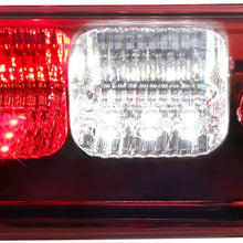 Sanzitop LED 3rd Brake Light Assembly High Mount Brake Light Cargo Lamp for 2004-2008 Ford F150 2007-2010 Ford Explorer Sport Trac 2006-2008 Lincoln Mark LT Chrome Housing Red Lens