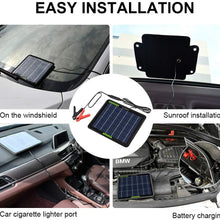 ECO-WORTHY 12 Volt 10 Watt Solar Car Battery Charger & Maintainer, Solar Panel Trickle Charger, Portable Power Backup Kit with Alligator Clip Adapter for Car, Boat, Automotive, Motorcycle, RV