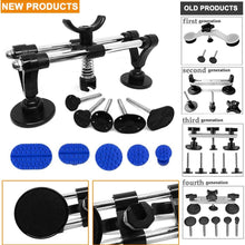 Manelord Auto Body Repair Tool Kit, Car Dent Puller with Double Pole Bridge Dent Puller, Glue Puller Tabs, Glue Shovel for Auto Dent Removal, Minor dents, Door Dings and Hail Damage