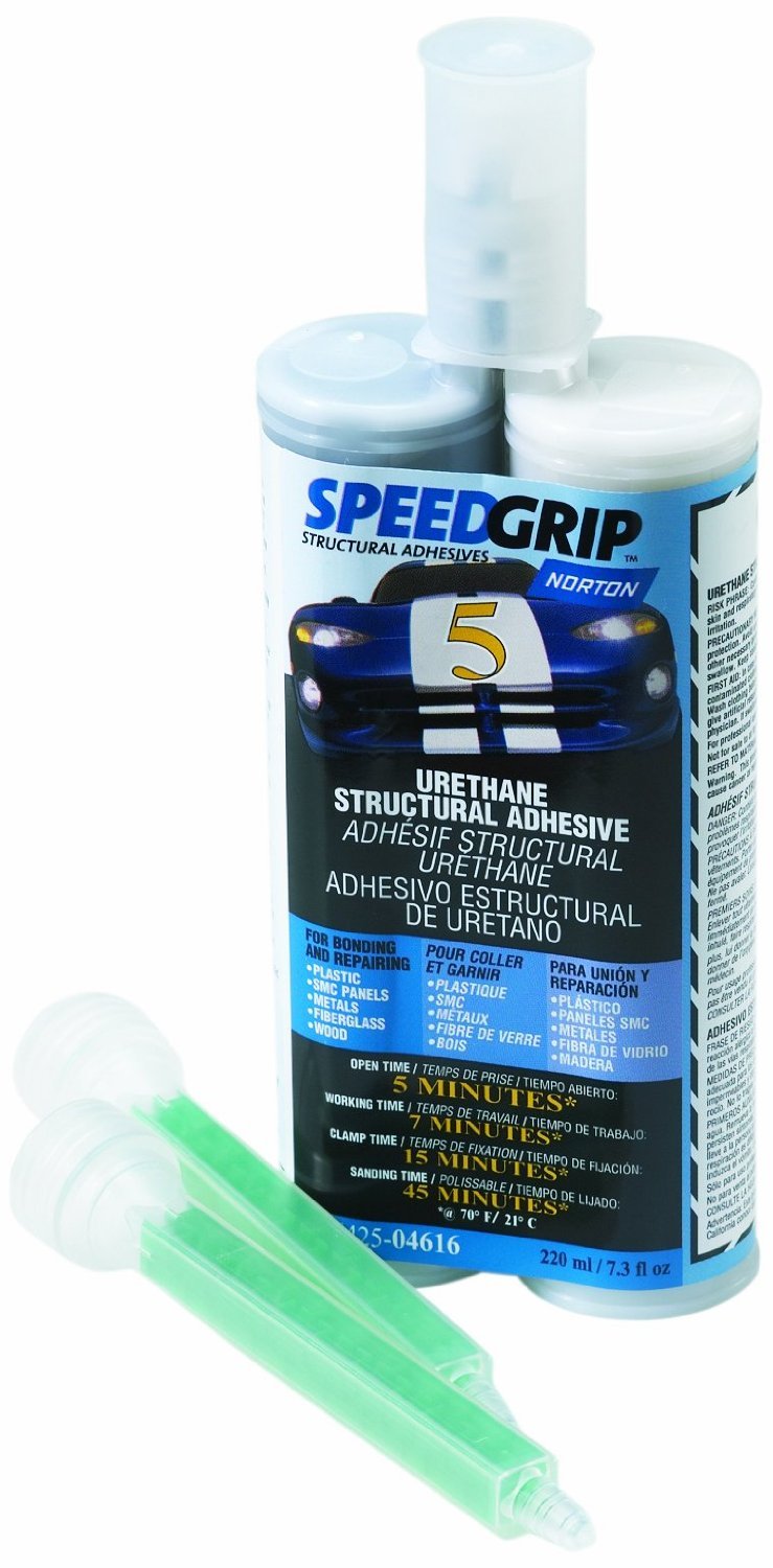 Norton (NOR04616) Speed Grip Structural Adhesives - Urethane, 5 Minutes, 220 ml