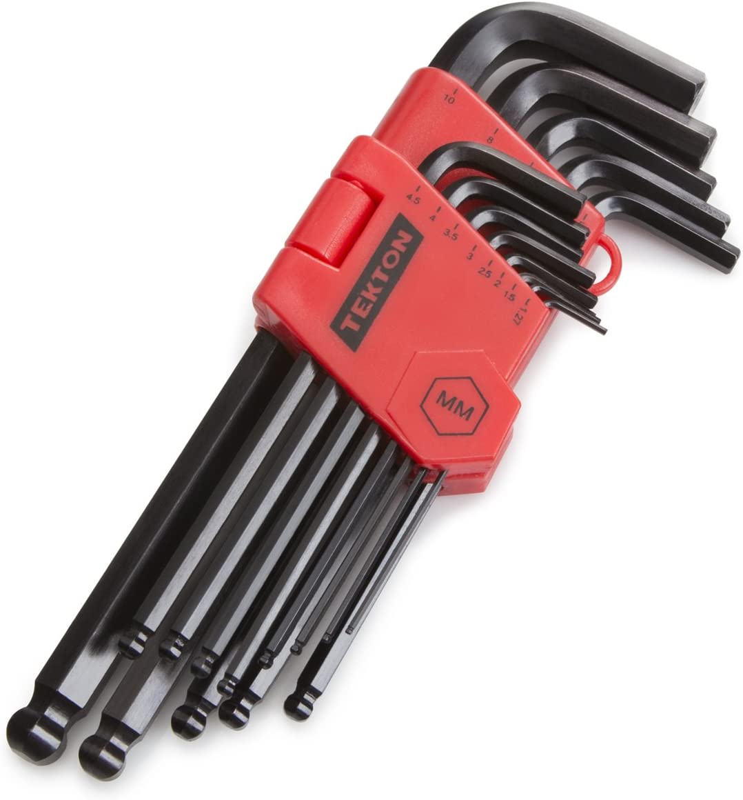 TEKTON Long Arm Ball End Hex Key Wrench Set, 13Piece (1.27-10 mm) | 25272