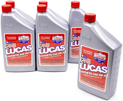 Lucas Oil Products 10179-6 SYNTHETIC 0W-30 OIL