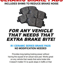 For Acura, Honda MDX, Pilot, ZDX Front Rear Blank Brake Rotors Kit + Ceramic Pads