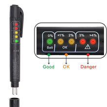 Taxutor 2pcs Brake Fluid Tester Pen Hydraulic Fluid/Liquid/Oil Moisture Analyzer with 5 LED Indicators, Auto Brake Diagnostic Testing Tool for DOT3 DOT4 Brake Fluid