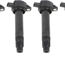 Ignition Coil Pack Set of 4 - Replaces 4606824AB, UF557, C1587, 5C1644, C-1587, GN10346 - Compatible with Dodge, Jeep & Chrysler Vehicles - 200, Sebring, Avenger, Caliber, Journey, Compass, Patriot