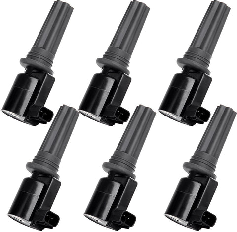 ECCPP Portable Spare Car Ignition Coils Compatible with Lincoln LS/Jaguar S-Type 2000-2005 Replacement for DG528 for Travel, Transportation and Repair (Pack of 6)