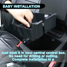 EBESTauto Car Center Console Organizer Storage Box for 2018-2019 JL Center Console Organizer Tray Insert ABS Black Materials, Armrest Box Storage Inserts Accessories, 1PCS