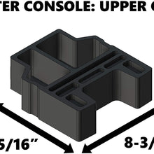 Red Hound Auto Center Console Organizer 1 Piece Upper Armrest Only Insert Compatible with Chevy Chevrolet GMC Silverado Sierra 1500 2500 2015 2016 2017 2018 Black Made in USA Fold Down Console Only