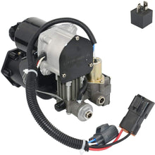 AKWH LR023964 Air Suspension Compressor Pump + Relay Part#LR044360 for Range Rover Sport, La-nd Rover LR3 LR4 (6 Plugs Hitachi Style)