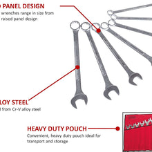 Sunex 9707A Jumbo Fractional Combination Wrench Set, 7Piece (Includes Roll-Case)