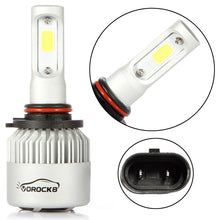 VoRock8 R2 COB 9005 HB3 8000 Lumens Led Headlight Conversion Kit, High Beam Headlamp Hi Beam Bright Headlights, Halogen Head Light Replacement, 6500K Xenon White, 1 Pair