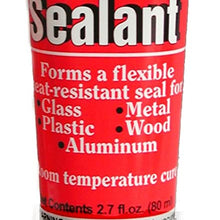 Rutland 500-Degree RTV High Heat Silicone Seal, 2.7-Ounce Tube, Clear