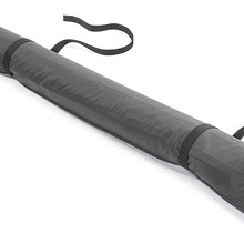 MasterTop 13100301 |Jeep Wrangler Soft Protect Window Roll Bag For Soft Top Windows When Zipped-out of Top|Black Vinyl|1976-2018 Jeep CJ, YJ, TJ & JK Wrangler|Stores Behind Rear Seat or on Roll Bar