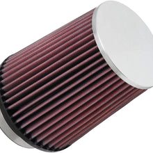 K&N Universal Clamp-On Air Filter: High Performance, Premium, Replacement Engine Filter: Flange Diameter: 3.5 In, Filter Height: 6.5 In, Flange Length: 1.25 In, Shape: Round Tapered, RC-4630XD