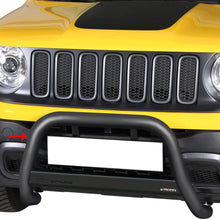 OMAC Auto Accessories Bull Bar | Stainless Steel Front Bumper Protector | Black Grill Guard Fits for Jeep Renegade 2015-2018