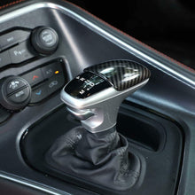 NO7RUBAN Gear Shift Knob Cover Fit for 2015-2020 Dodge Challenger Charger Carbon Fiber Style