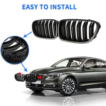 Zealhot Front Kidney Grille Fit for BMW 5 Series F10 F11 F18 2010-2017 (MATTE BLACK)