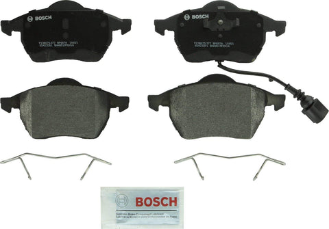 Bosch BP687A QuietCast Premium Semi-Metallic Disc Brake Pad Set For Select Audi 100, A3, A4, A6, A6, A8, A8, TT, Quattro; Volkswagen Beetle, Golf, Jetta; Front