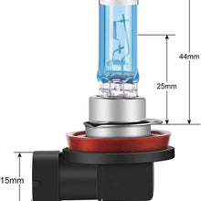 CK FORMULA (Set of 2) H11 Halogen Headlight Bulbs (Low Beam) 12V 100W 5000K Super White, PGJ19-2 Base