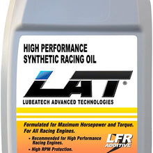 LAT 20434 (SAE 0W-20) Synthetic Racing Oil - 1 Quart Bottle, (Pack of 12)