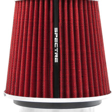 Spectre Universal Clamp-On Air Filter: High Performance, Washable Filter: Round Tapered; 3 in/3.5 in/4 in Flange ID; 6.719 in (171 mm) Height; 6 in (152 mm) Base; 4.75 in (121 mm) Top, SPE-8132