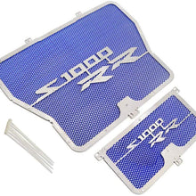 Motorcycle Radiator Grille Grill Guard Protective Cover Grill For BMW S1000RR S1000 RR ABS K46 2009-2016HP4 2012-2014 S1000R 2014-2015 S1000XR 2015-2016 (Blue)