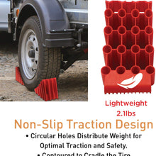 SECURITYMAN RV and Trailer Wheel Chocks (2 Pack) - Supports 36,000lbs and Odor Free - Highly Visible Tire Chocks with Non Slip Traction Design and Handle - Built Tough for All Weather and Surfaces
