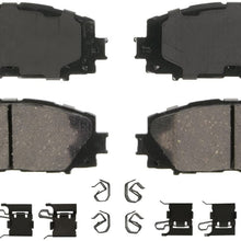 Wagner QuickStop ZD1184 Ceramic Disc Pad Set Includes Pad Installation Hardware, Front