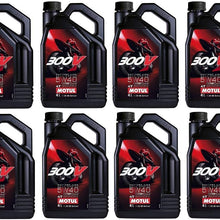 Motul 104115 Set of 12 300V Road Racing 5W-40 Motor Oil 1-Gallon Bottles
