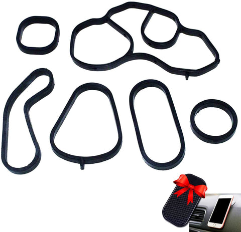 Engine Oil Cooler Filter Housing Seal Gaskets Set,Oil Cooler Gasket 11428643747 11427557009 Fit for Bmw Mini Cooper Paceman Countryman Accessories