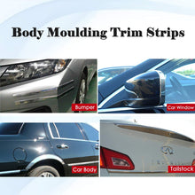 Goldwheel 1/2" Wide 25Ft Chrome Moulding Trim Car Strip Tape Door Window Bumper Edge Protective Sticke,DustProof and ScratchProof (Silver)