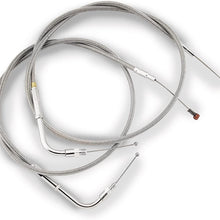 Barnett Clear Coat Throttle Cable (+8in.) for Harley Davidson 2008-11 Softail, One Size