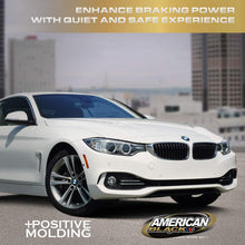 American Black ABD1613C Professional Ceramic Rear Disc Brake Pads Set Compatible With BMW 328i 228i 230i 320i 328d 330e 428i 430i 80 - OE Premium Quality - Perfect fit, Quiet and DUST FREE