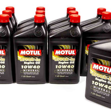 Motul 2810QTA-12 10W-40 Break-in Oil - 1 Quart Bottle, (Case of 12)