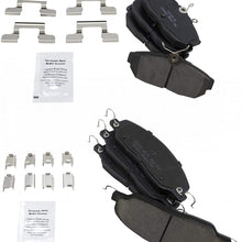 Front & Rear Posi Ceramic Disc Brake Pad Kit Set for Ford Mustang