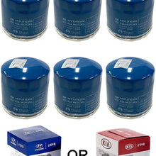 Genuine OEM Oil Filter for Hyundai 26300-35504 (6-pack)