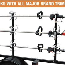 Buyers Products LT18 2 Channel Lockable Trimmer Rack, 2-Position, Black