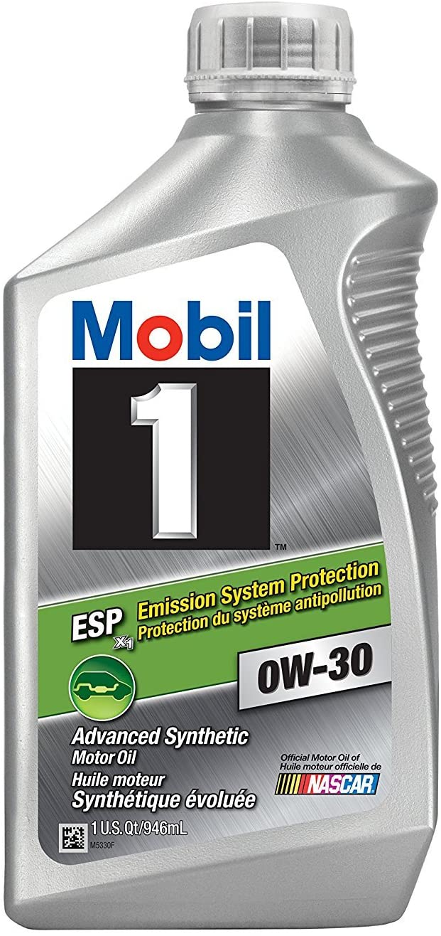 Mobil 1 121218 0W-30 ESP Motor Oil - 1 Quart (Pack of 6)