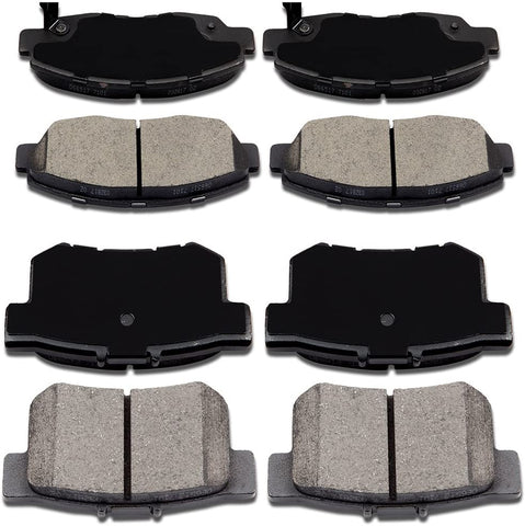 Brake Pads, ECCPP D465 D537 8pcs Ceramic Disc Brake Kits fit for 1997 1998 1999 Acura CL, 1991-1997 Honda Accord