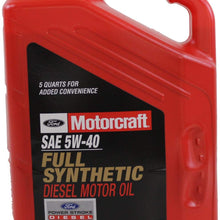 Ford Genuine Fluid XO-5W40-5QSD SAE 5W-40 Full Synthetic Diesel Motor Oil - 1.25 U.S. Gal (4.73L)