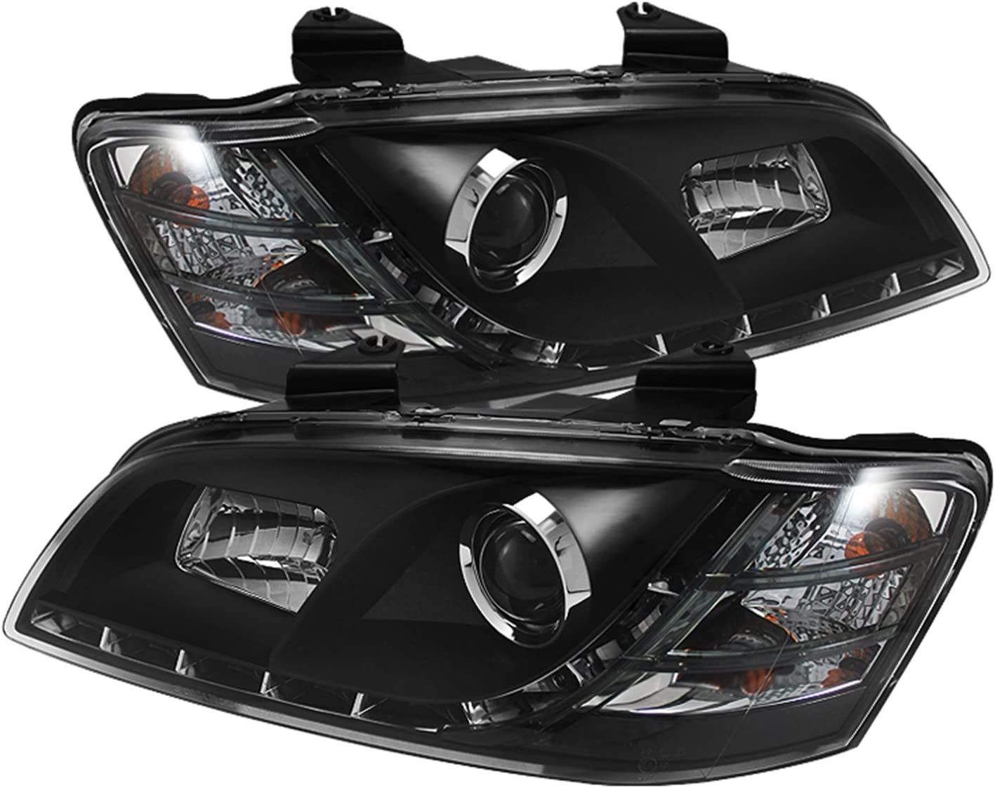 Spyder 5011626 Pontiac G8 08-09 Projector Headlights - DRL - Black - High H1 (Included) - Low H7 (Included) (Black)