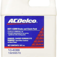 ACDelco 10-4086 DOT 4 Hydraulic Brake and Clutch Fluid - 16 oz