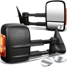 Replacement for Silverado/Sierra GMT800 Heated Power Glass Signal Extendable Towing Side+Corner Blind Spot Mirror