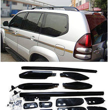ITrims for Toyota Prado J120 FJ120 2003-2009 Car Accessories Cargo Roof Rack Rails Bars Luggage Replacements Cover Protector Trims Black